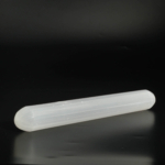 Genuine natural white selenite crystal polished energy wand and massage stick 13cm.