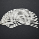 Takı yapımı için yuvarlak yassı 10 mm para sedef boncuk dizi