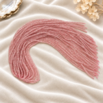 Pembe tonlu 4x2 mm rondel kesim Pembe Kuvars dizi boncuk
