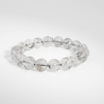 Klassisches unisex Perlenarmband mit echten Herkimer-Diamant Kugeln 11-12mm