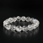 Klassisches unisex Perlenarmband mit echten Herkimer-Diamant Kugeln 11-12mm