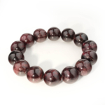 Orijinal Garnet (Lal) Doğal Taş Bileklik (13-14mm) - Görsel 4