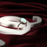 Genuine natural sky blue turquoise oval cabochon 925 sterling silver rope bezel artisan ring