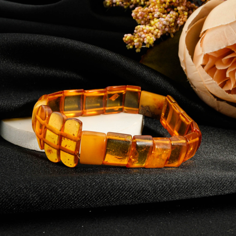 Orijinal sertifikalı doğal Baltık kehribarı konyak ve bal tonlu rolex saat kordonu kesim yetişkin bileklik 11gr[